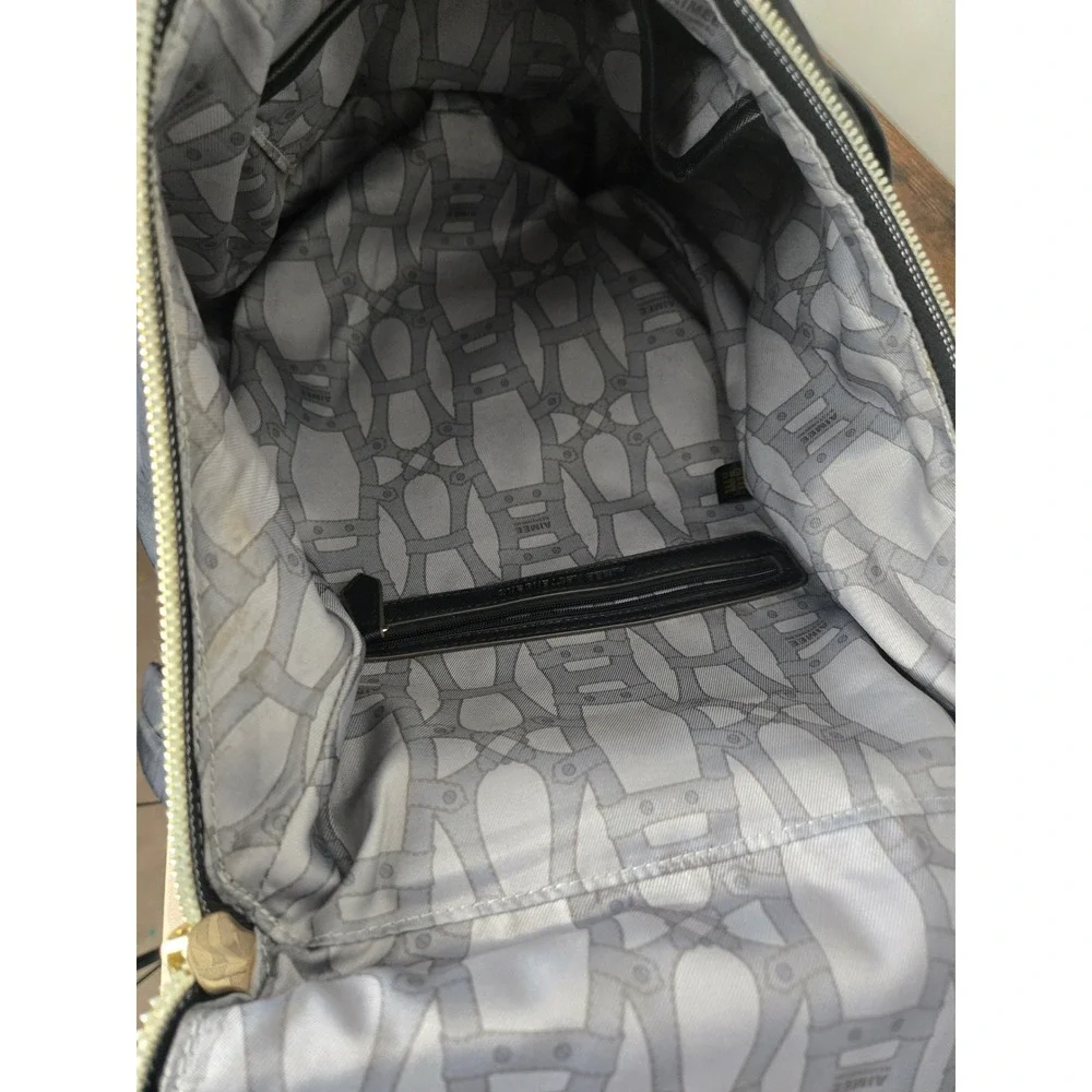 Aimee Kestenberg Backpack Black Nylon Gold Hardware Large Travel Bag